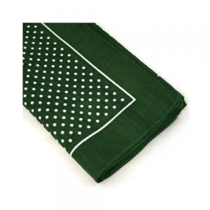 Wilsons of Sharrow Snuff Green Small Polka Dot Handkerchief