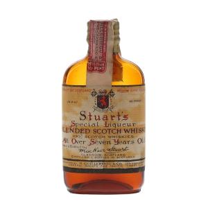 Stuarts 7 Year Old Bottled 1930s R Guillermou & Co. Miniature - 43% 5.9cl