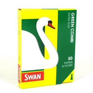 Swan Green Combi Extra Slim 50 Papers & Filters - 1 Pack - Discontinued