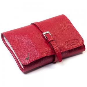 Savinelli Viaggio Leather Travel Pipe Bag - Red