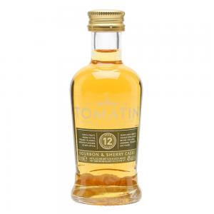 Tomatin 12 Year Old Bourbon & Sherry Cask Finish Miniature - 5cl 43%