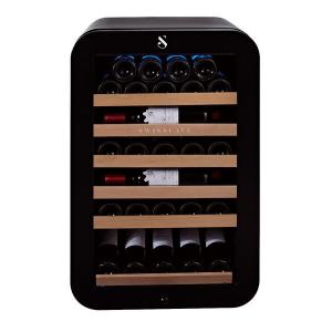 Swisscave Single Zone Wine Cooler - 39-43 Bottle Capacity - Black