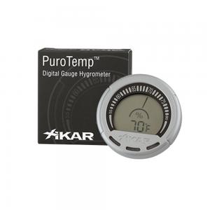 Xikar PuroTemp Digital Hygrometer - Silver