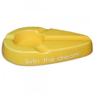 Xikar Livin' The Dream Four Cigar Rest Ashtray - Yellow