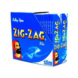 Zig-Zag Kingsize Slim Blue Rolling Papers 50 Packs