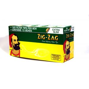 Zig-Zag Extra Slim Filter Tips (165) 10 Boxes