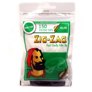 Zig-Zag Menthol Slim Filter Tips (150) 1 Bag