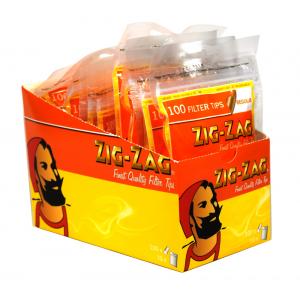 Zig-Zag Regular Filter Tips (100) 10 Bags