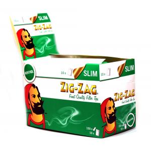 Zig-Zag Menthol Slim Filter Tips (150) 10 Bags