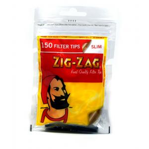 Zig-Zag Slim Filter Tips (150) 1 Bag