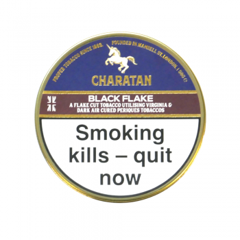 Charatan Black Flake Pipe Tobacco 50g Tin (Dunhill Dark Flake)