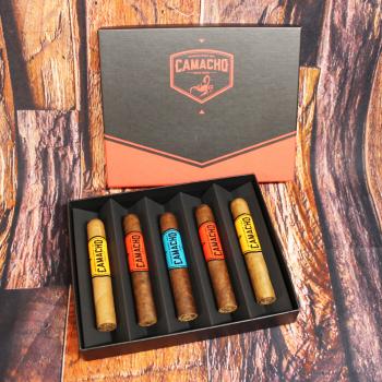 Camacho Robusto Gift Box Sampler Pack - 5 Cigars