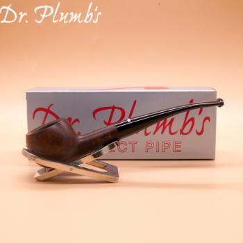 Dr Plumb City Matt Metal Filter Fishtail Briar Pipe (DP523)