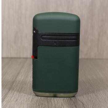Easy Torch Double Jet Cross Lighter - Dark Green