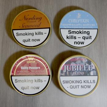 Empty Pipe Tobacco Tin - Round - Lucky Dip