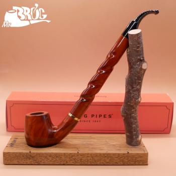 Mr Brog Tabor 16 Fishtail Churchwarden 9mm Pipe (MB6494)