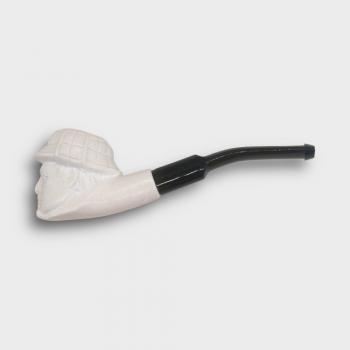 Meerschaum Mini Sherlock Bent Fishtail Pipe (MEER68)