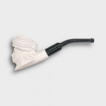 Meerschaum Small Victorian Lady Bent Fishtail Pipe (MEER83)