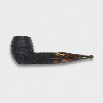 Savinelli Paloma 510 Rustic Black 6mm Filter Fishtail Pipe (SAV2073)