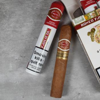 Romeo y Julieta Short Churchill Tubed Cigar - 1 Single