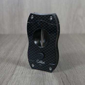 Colibri V Cut Carbon Fibre Cigar Cutter - Black