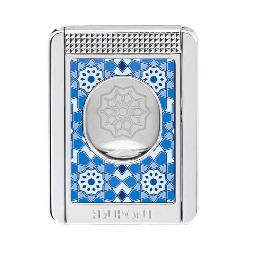 ST Dupont Cigar Cutter & Cigar Stand - Alhambra Blue & Chrome