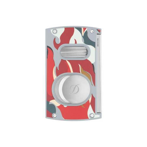 ST Dupont Cigar Cutter - V-Cut - Camo Red