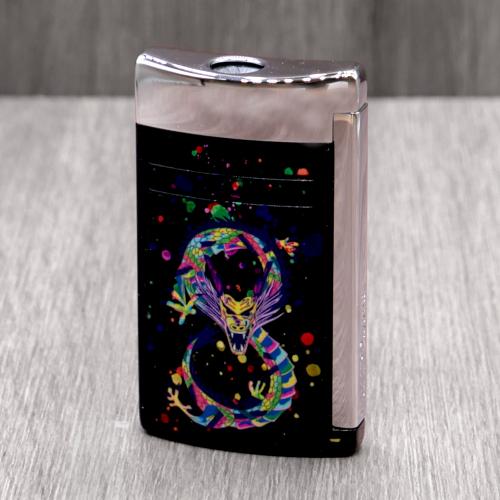 ST Dupont Lighter - Maxijet - Dragon - Black