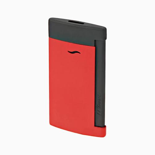 ST Dupont Slim 7 - Torch Flame Lighter - Matte Black & Red