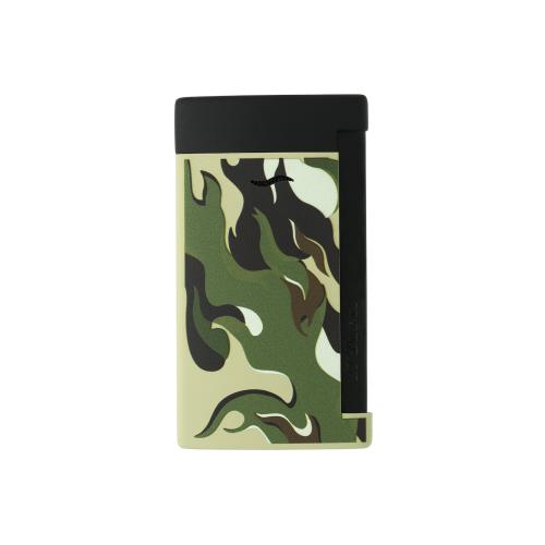 ST Dupont Slim 7 - Flat Flame Torch Lighter - Camo Green