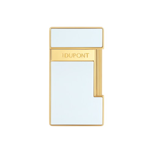 ST Dupont Lighter - Slimmy - White Lacquer & Gold