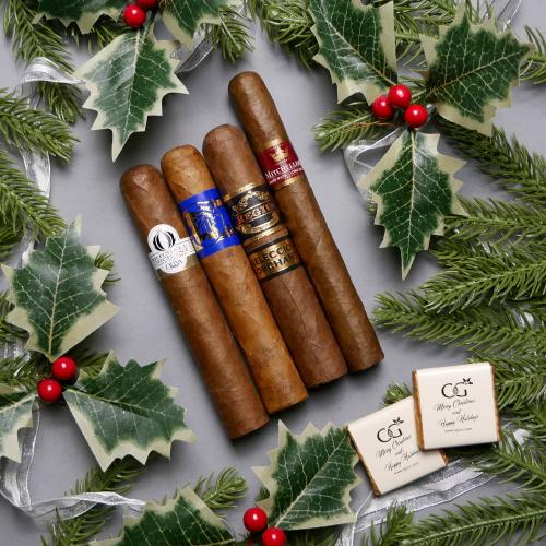 100 DAYS UNTIL CHRISTMAS - Scrooge Cigar Sampler - 4 Cigars