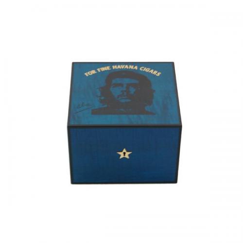 Elie Bleu Che Collection Robusto Blue Humidor - 25 Cigar Capacity