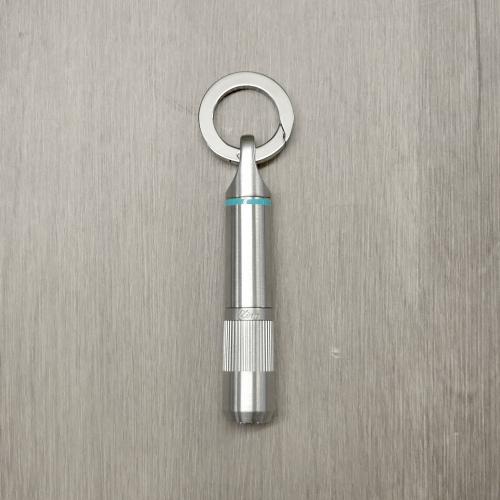 Zino Z9 Punch Cutter with Key Ring - Chrome & Cyan