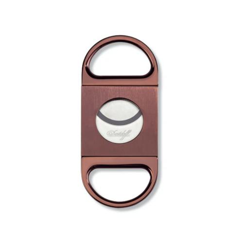 Davidoff Double Blade Cigar Cutter - Brown