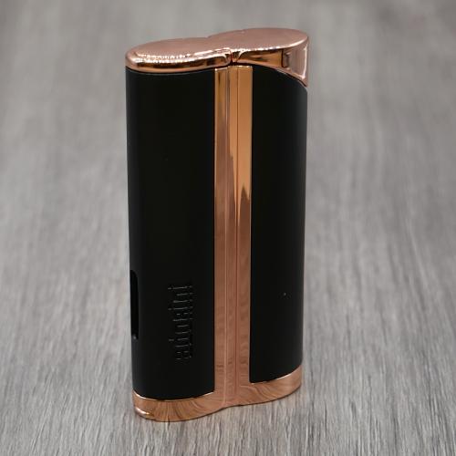 Adorini Curve Jet Lighter - Black & Rose Gold (AD092)