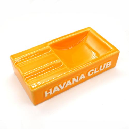 Havana Club Collection Ashtray - El Secundo Double Cigar Ashtray - Corn Yellow