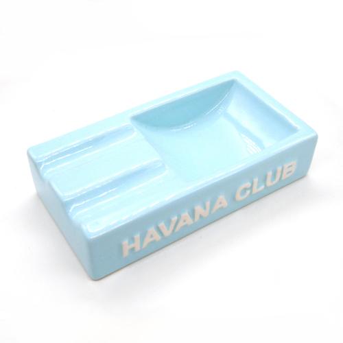 Havana Club Collection Ashtray - El Secundo Double Cigar Ashtray - Caribbean Blue