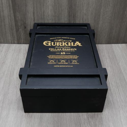 Empty Gurkha Cellar Reserve 15 Year Old Solara Double Robusto Maduro Box
