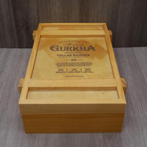 JANUARY SALE - Empty Gurkha Cellar Reserve 15 Year Old Solara Double Robusto Box