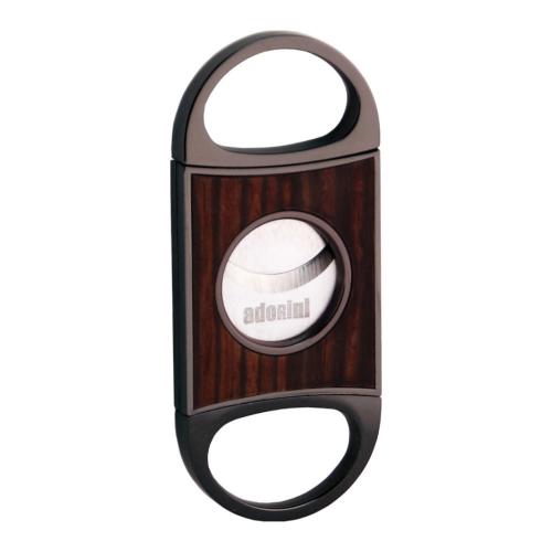 Adorini Fusion Double Blade Cutter - Gun Metal Ebony