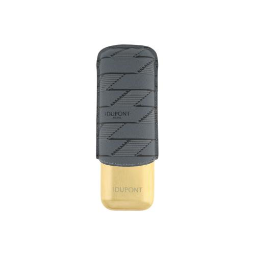 ST Dupont Cigar Case - Monogram 1872 Black - Holds 2 Cigars