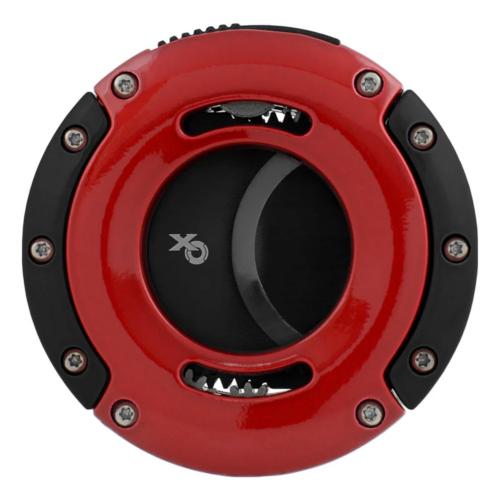 Xikar XO Double Guillotine Cigar Cutter - Red with Black Blades