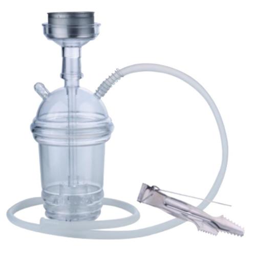 Champ Al Malik Akka Acrylic Shisha Pipe - Clear