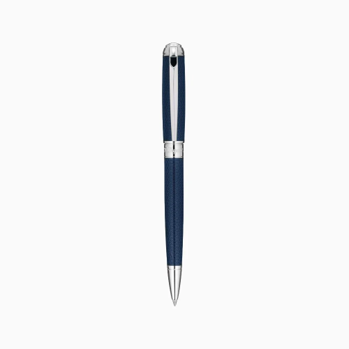 ST Dupont Line D Ballpoint Pen - Medium - Gulf Blue & Palladium Trim