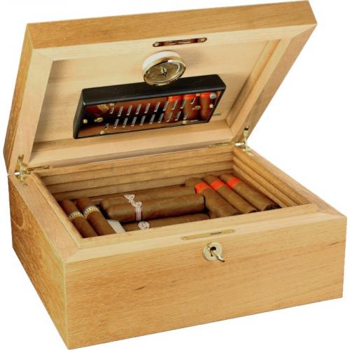 Adorini Cedro Medium Deluxe Cigar Humidor - 75 Cigar Capacity (AD051)
