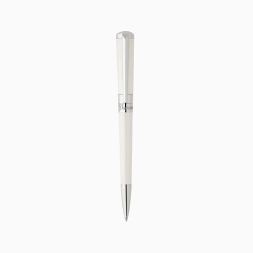 ST Dupont Ballpoint Pen - Libert? - Pearlescent White & Palladium