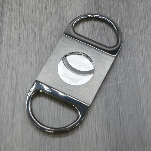 Davidoff Double Blade Cigar Cutter - Stainless Steel Brushed Anthracite