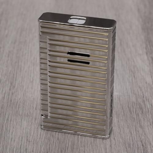 Davidoff Jet Flame Lighter - Lines Brushed Palladium