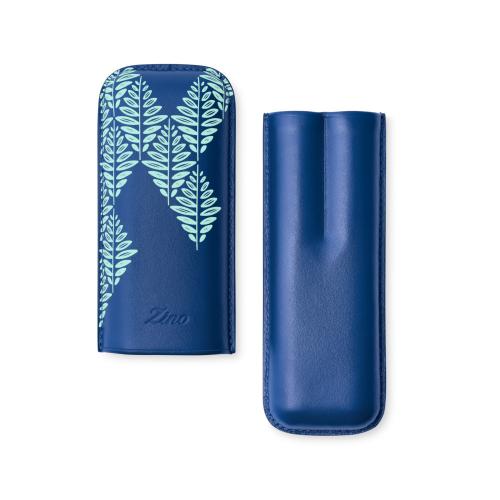 Zino XL-2 Leather Cigar Case - 2 Cigars RG 60 - Blue Line Limited Edition
